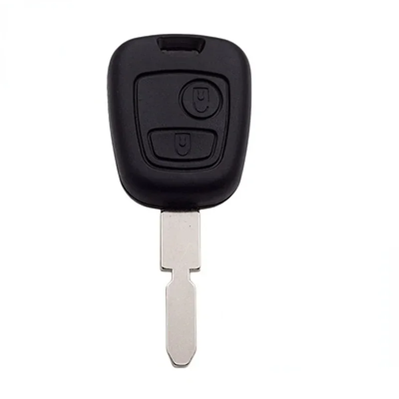 

Replacement Remote Key Shell Case Fob 2 Button For Peugeot 406 407 307107 205 206 207 Auto Car Key Cover Uncut Blade