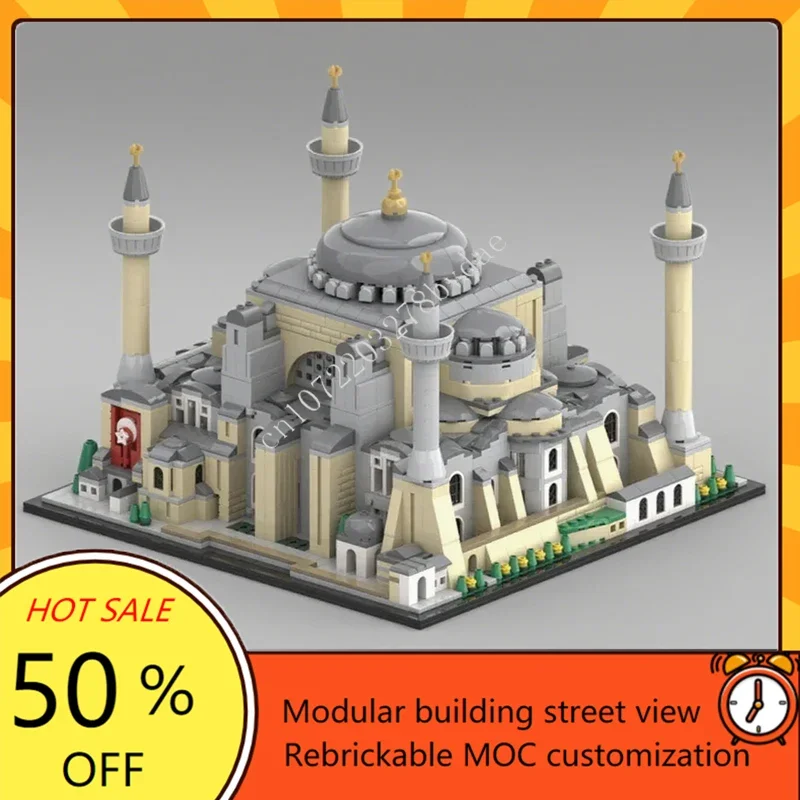 3602PCS Hagia Sophia MOC Puzzle Creative StreetView Architecture Technical Model Birthdayal Assembly Toy For Christmas Gift