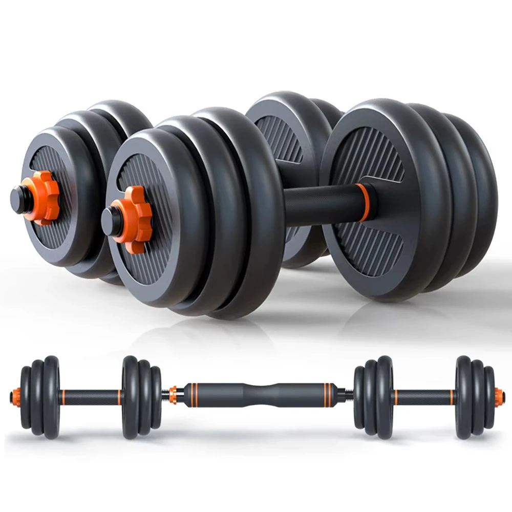 40 kg Without Pot Handle Barbell Kettlebell Dumbbell Six-in-One Set Adjustable Rubberized Dumbbell