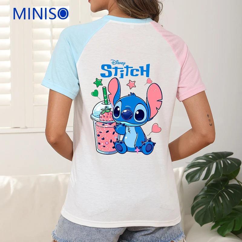 

Women Short Sleeve T-shirt Everyday Wear Disney Mickey Friends Cartoon Tops Clothing New Summer Print Female Clothes 2025