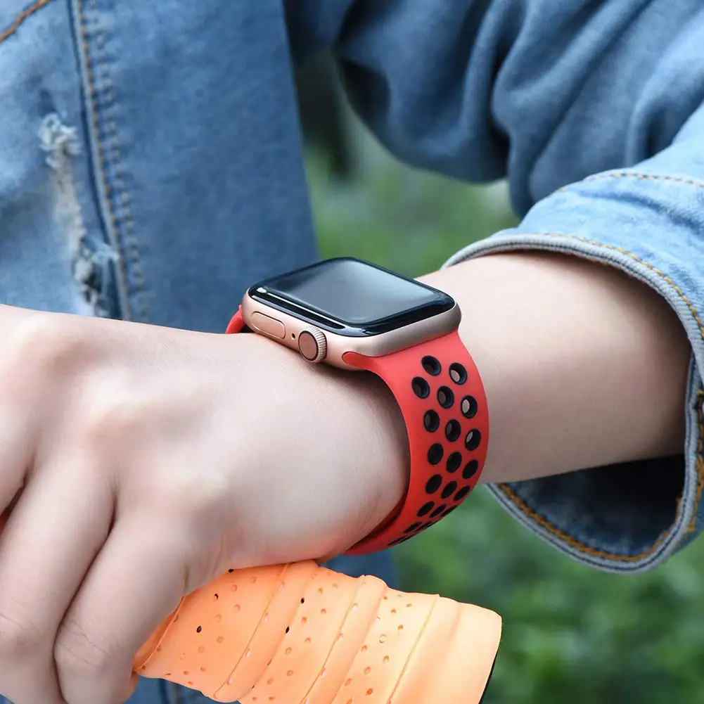 Silicone Strap For Apple Watch band