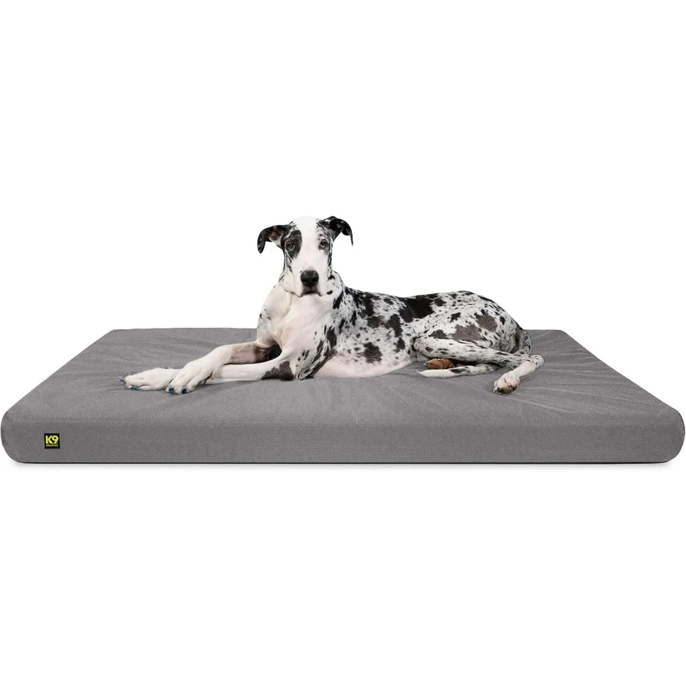 

Tough Rip-Stop Orthopedic Rectangle Dog Bed Removable Washable Cover, Solid Orthopedic Foam for Size XXL Giant Big Dogs 68"x40"