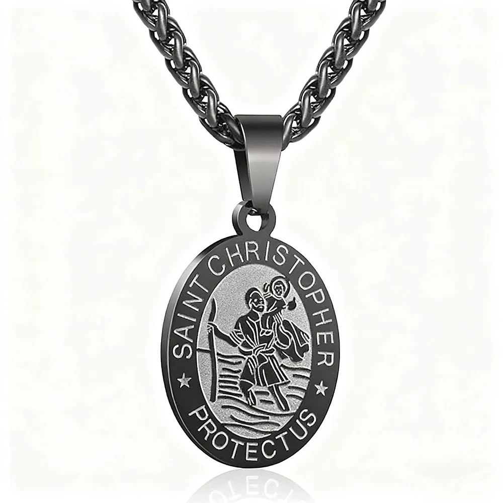 Einfache Herren-Halskette mit quadratischem silberfarbenem Edelstahl-Anhänger, Retro-Schlangenkette, Hip-Hop-Schmuck, Damen-Halskette, Accessoire – Detail 3