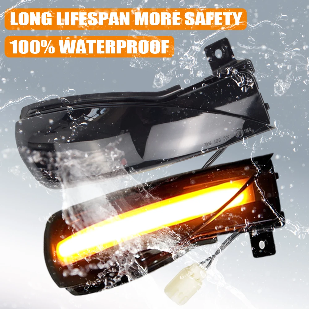 LED ديناميكية بدوره مصباح إشارة لمازدا 3 BL 2008-2014 لمازدا 6 GH 2007-2015 الجانب مرآة الوامض متتابعة المتعري مكرر