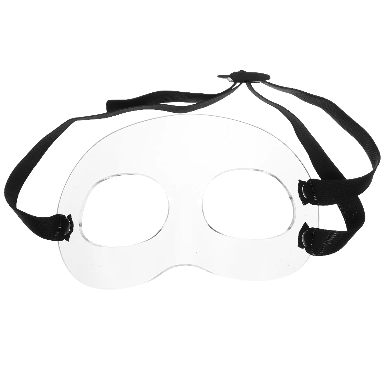

Face Mask Basketball Nose Guard Adjustable Football Sports Soccer Protection Transparent Durable Safe Excellent Design