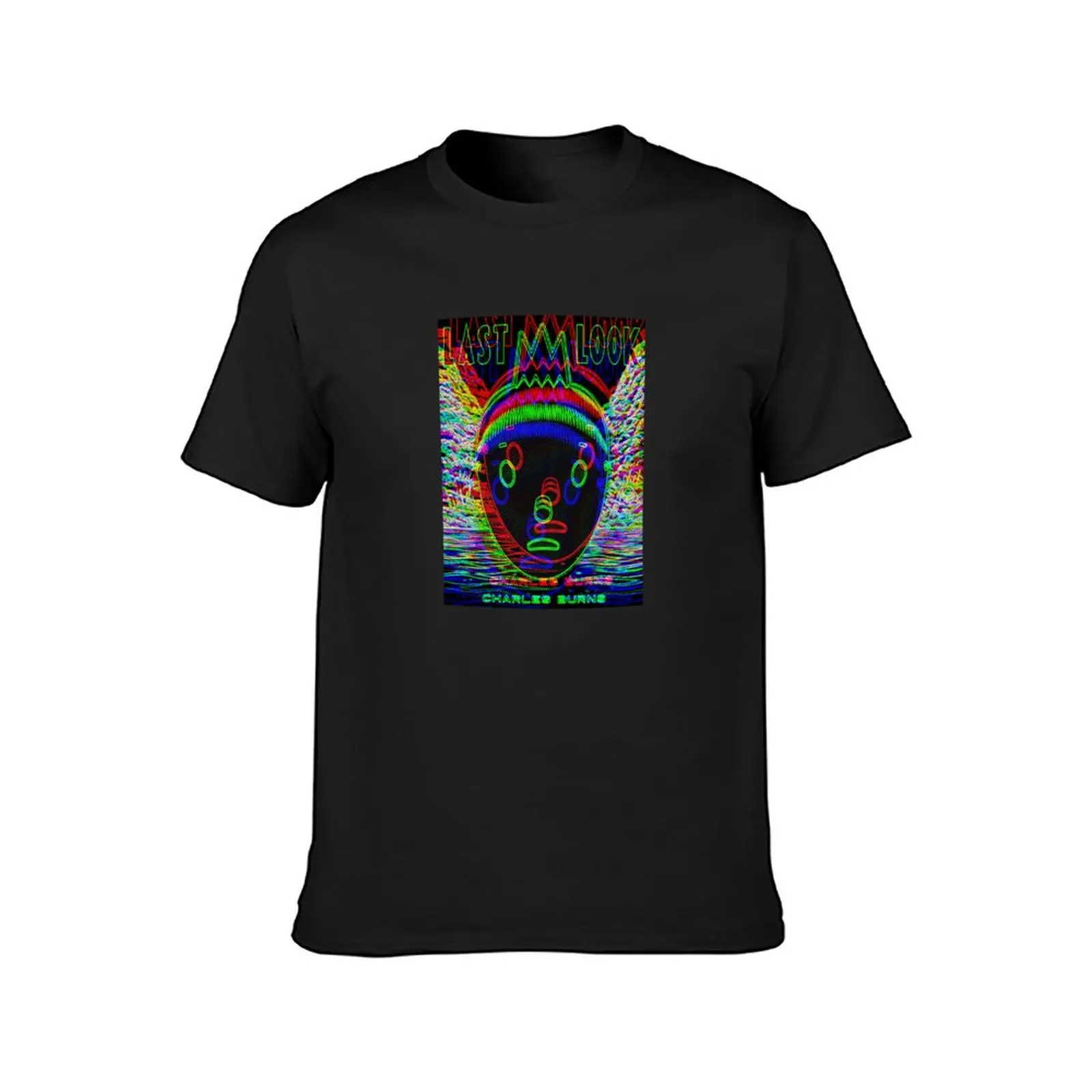 Charles Burns glitched T-Shirt oversized Short sleeve tee mens tall t shirts