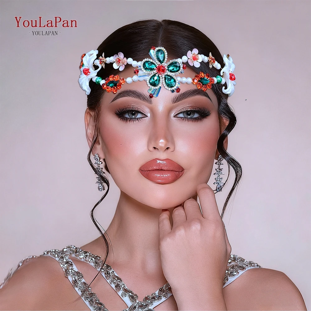 

YouLaPan Rhinestone Headband Elegant Pearl Hair Accessories Bride Headpiece Wedding Bridal Jewelry Woman Party Headwear HP942