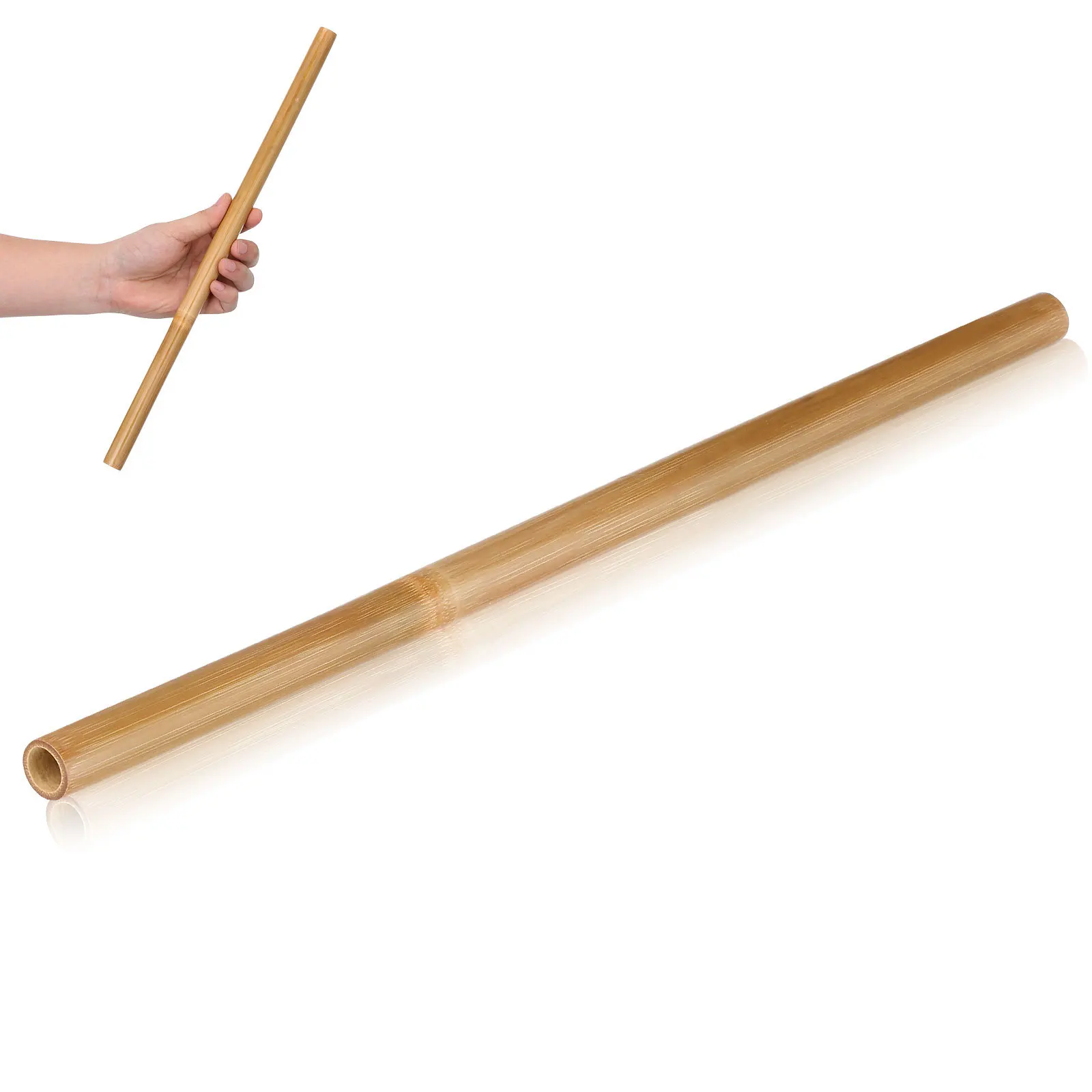 

Manual Bamboo Massager Stick for Back and Body Comfortable Grip Design for Muscle Fatigue Relief and Lymphatic Circulation