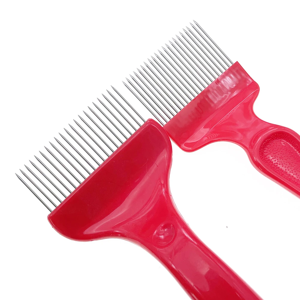 Comb 21 Tins Straight Needle Plastic Handle Honey Cutter Pile Fork Extracting Capping  Scratcher Labor Saving Beekeeper Tools