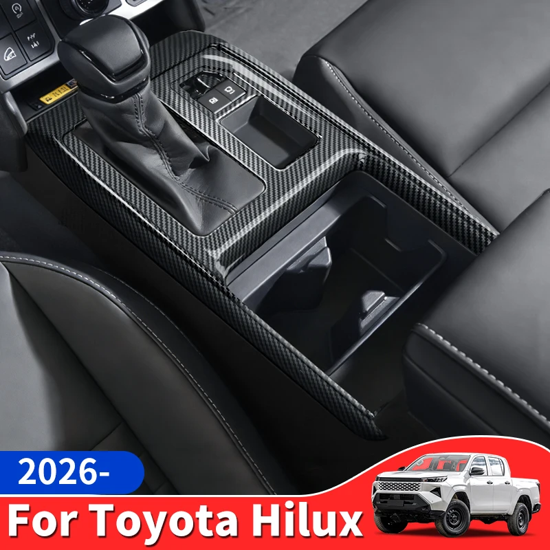 

For 2026 Toyota Hilux Pickup Truck Center Console Dashboard Panel Cover Dustproof Interior Decoration Car Protection Accessorie