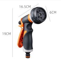 Hand-Held Watering Garden Nozzle Household Garden Spray Nozzle High Pressure Hose Sprinkle Nozzle Adjustable Water Flowers Trees