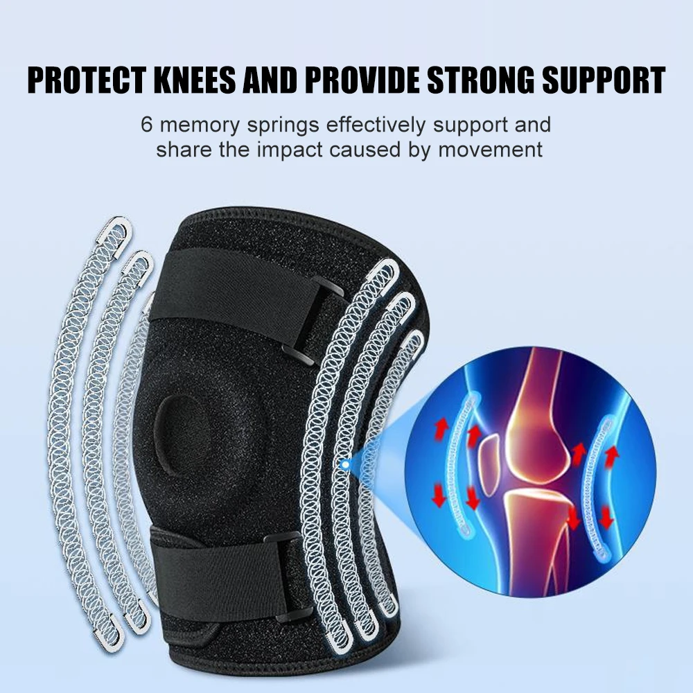 Kniebandage in Übergröße XL-8XL, stabile Unterstützung für Arthritis, Meniskusriss, verstellbares Kompressionsband, geeignet für Männer und Frauen (XL-8XL) – Detail 6