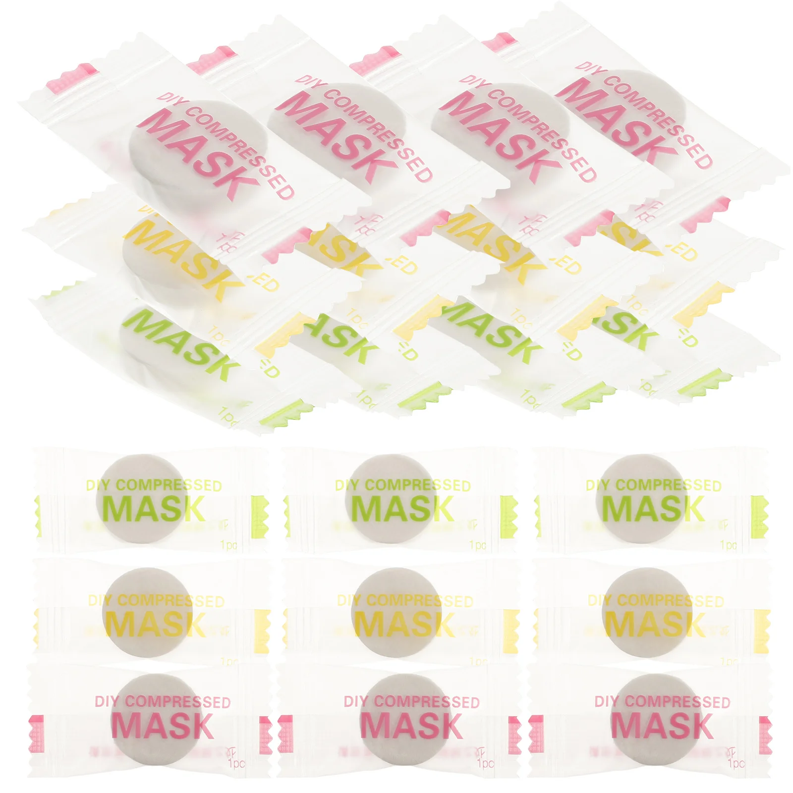 Gecomprimeerde maskers Wegwerplaken Dames Huidverzorging Antirimpel Hydraterende reiniging Mini draagbare gezichtsmaskers