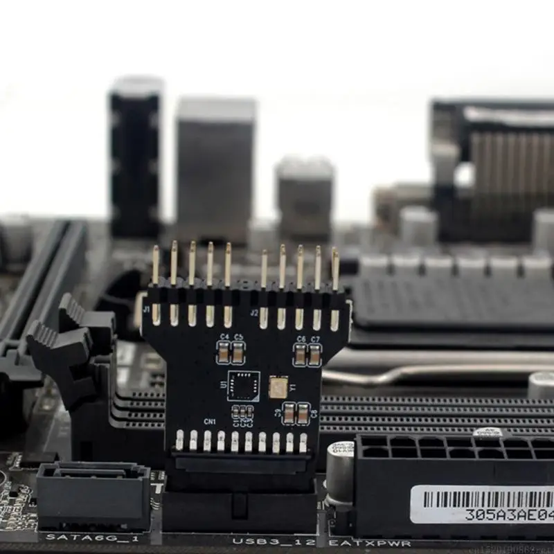 D5BB Double Port USB2.0 9Pin Expansion Adapter For 19Pin Motherboard Headers With Efficient Power Delivery