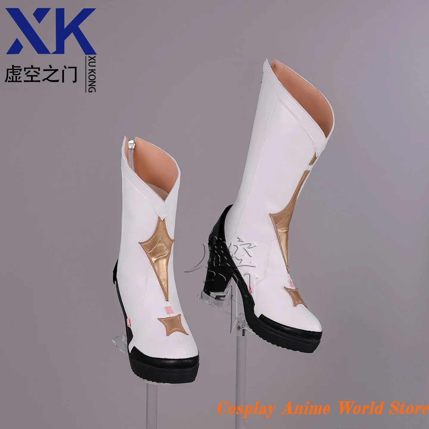 

In stock Wuthering Waves Aemeath Cosplay Shoes Prop Kurogame Halloween Party Women Role Play high heels boots