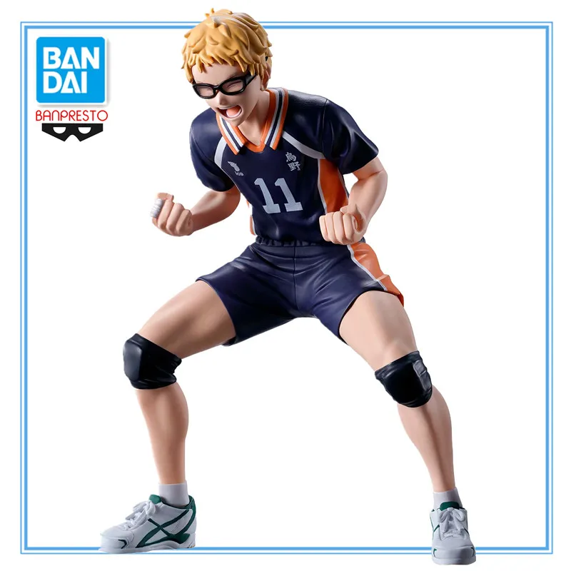 

In Stock Original BANDAI Banpresto Haikyuu!! Posing Figure Kei Tsukishima PVC Anime Figure Action Figures Model Toys Gift