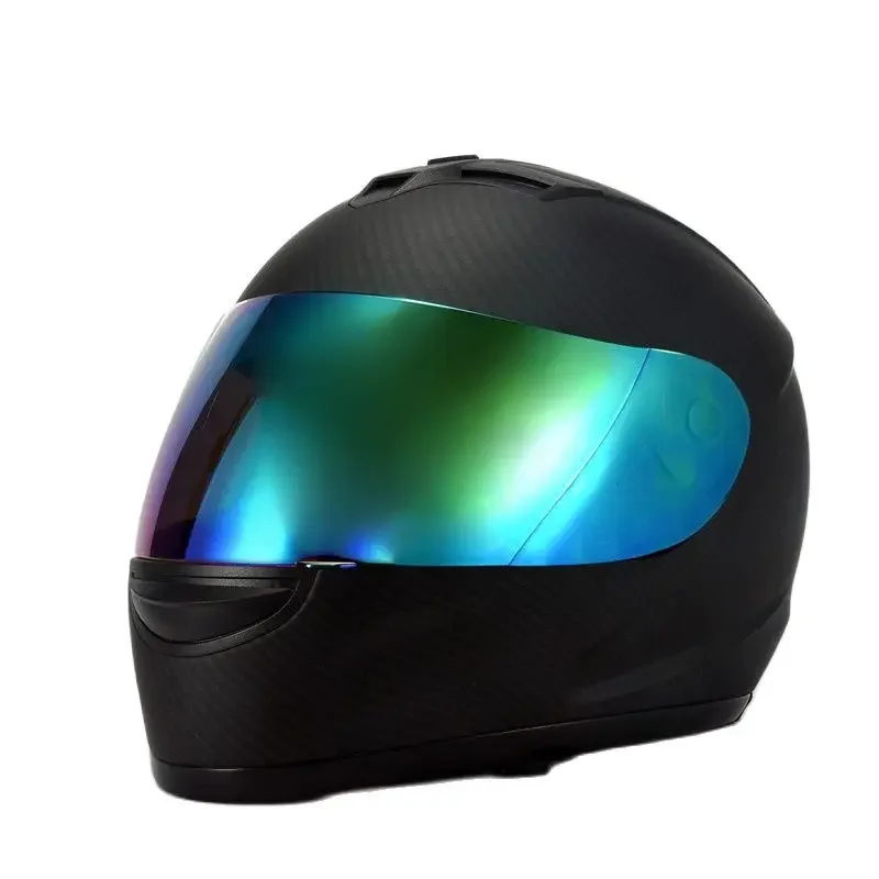 matt-black-carbon-full-face-motorbike-helmet-ce-dot-approved-safety-motorcycle-helmet-comfortable-fit-size-xl-61