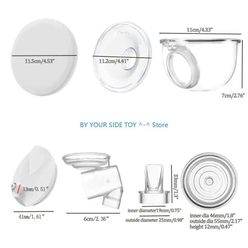 7 ชิ้นฝาครอบกันฝุ่นชุดวาล์วหน้าแปลนแทรกสำหรับ S12 เครื่องปั๊มนมไฟฟ้า U6XE