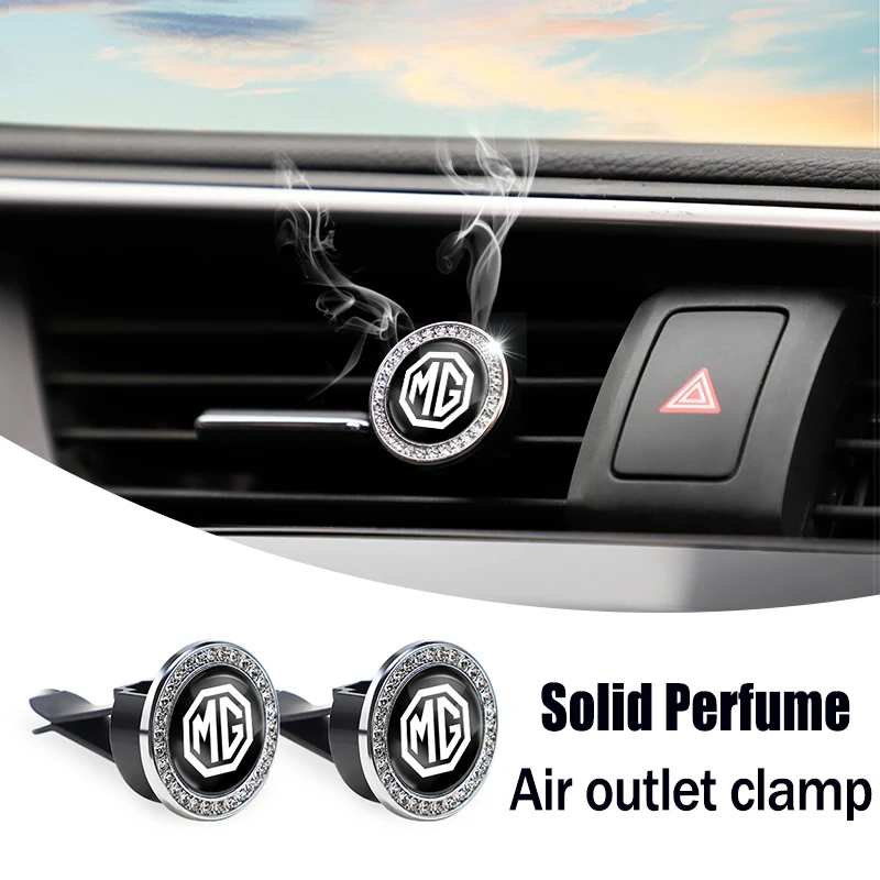 Air Outlet Aromatherapy Clip Car Solid Perfume Freshener For Morris Garages MG MG3 MG5 MG6 MG7 GT GS Hector HS ZS ZX EZS EHS