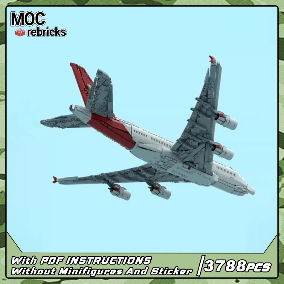 

MOC Large Commercial Aircraft Building Block Set Civil Aviation Plane Model DIY Toy Suitable for Adult Hobbyists Holiday Gift