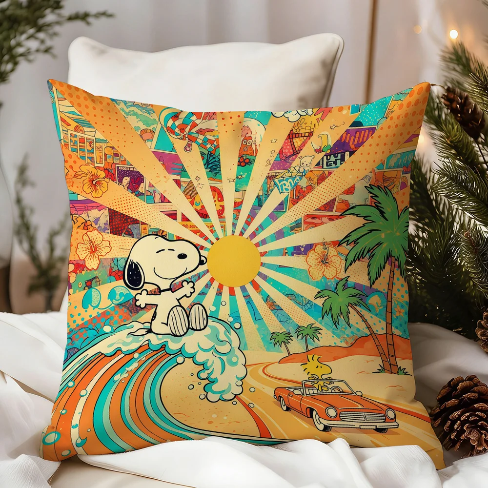 Fundas de almohada P-Sno-opys, fundas de cojines para sala de estar, decoraciones para el hogar, regalos personalizados, funda decorativa para almohada