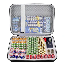 Portable Hard EVA Battery Organizer Storage Case Bag AA AAA Battery No. 1 No. 2 No. 5 No. 7 9V Battery Storage Box With BT-168D