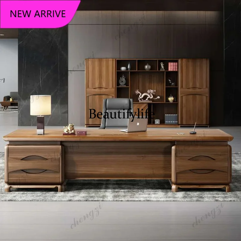 PPP  L Shape Asthetic Designer Table Luxury Manager Asthetic Modern Executive Desk Drawers Conference Mesa Para Computador