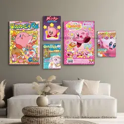 Póster de k-kirby de dibujos animados, impresión de papel para el hogar, sala de estar, dormitorio, entrada, Bar, restaurante, cafetería, pintura artística, decoración