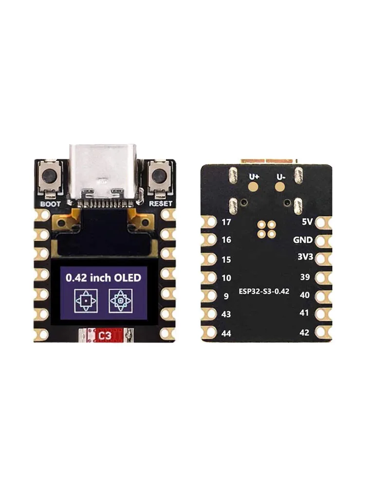 Module d'affichage OLED ESP32-S3 de 0,42 pouce, Wi-Fi 2,4 GHz et BLE 5.0, carte de développement ESP32-S3 super mini ESP32 S3 MINI
