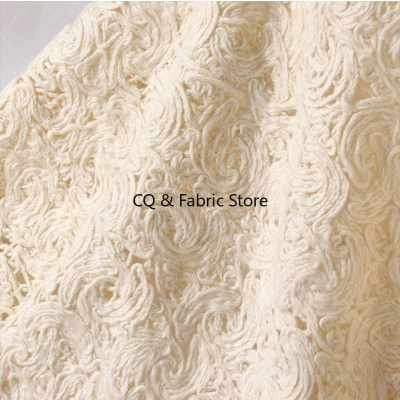 Coarse Yarn Woven Embroidery Fabric for DIY Tablecloth Sewing Bag Pillow Designer Material