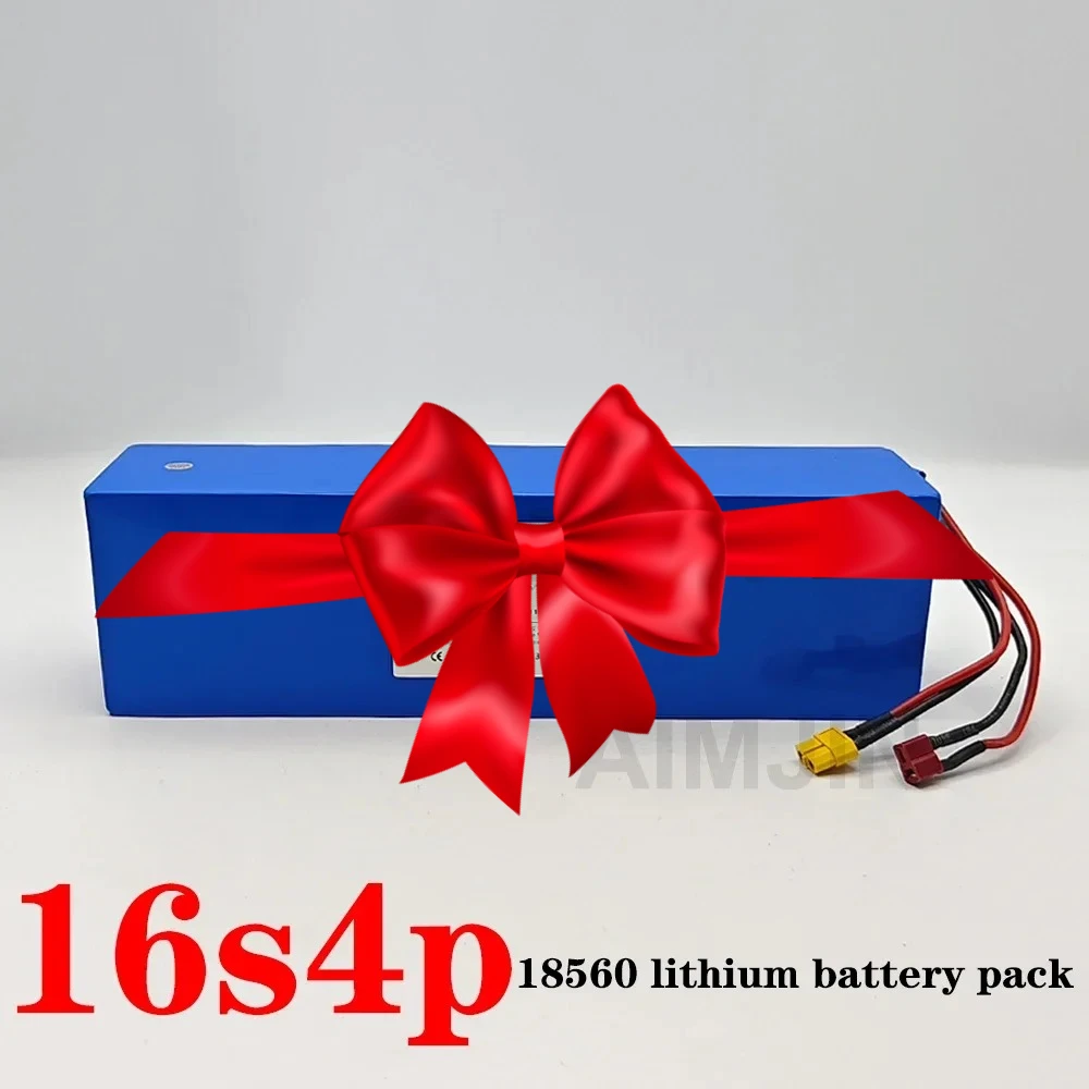 

16s4p Battery Pack 60V battery 15000mAH 18650 Lithium with BMS for Motorcycle, Scooter, Bicycle 2000W Motor