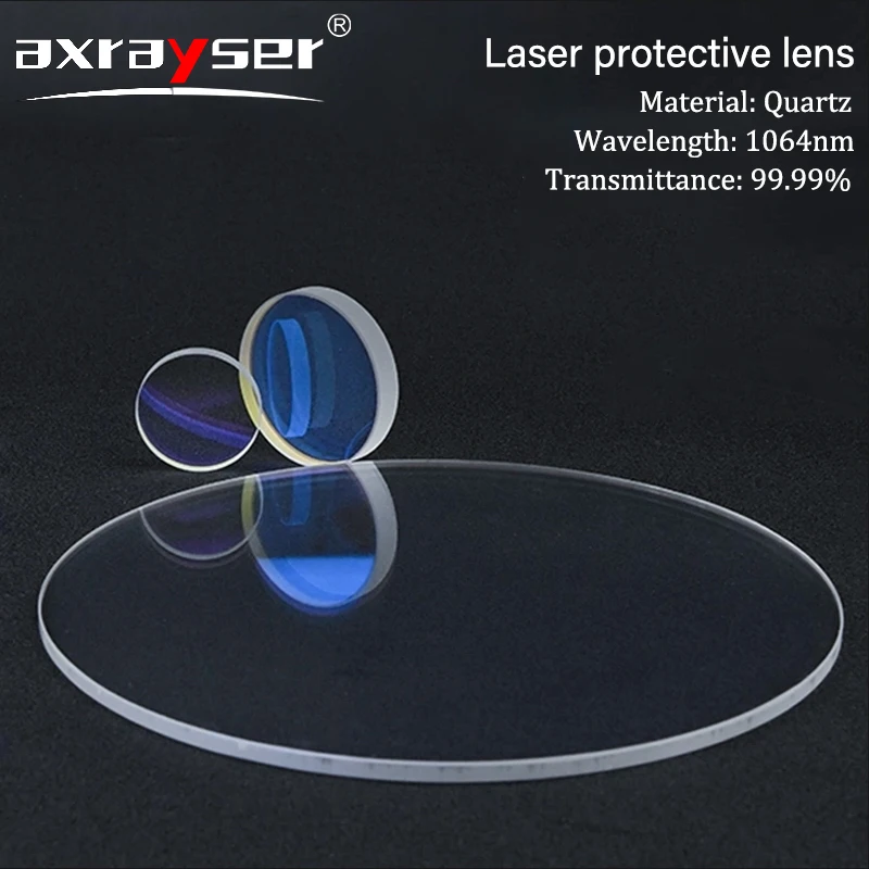 Imagem -03 - Quartz Fiber Lens For Laser Scanning Head Protective Windows Todos os Tamanhos 1064nm
