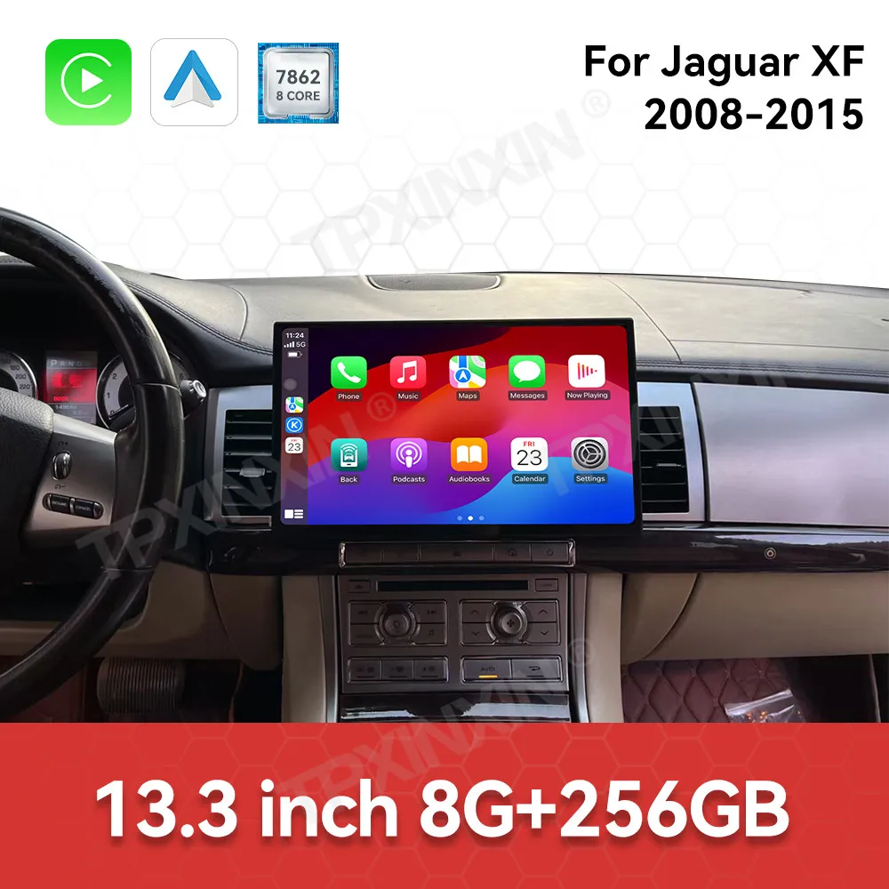 

Car Accessories Radio For Jaguar XF 2008-2015 Android Auto GPS Navigation Multimedia Stereo Receiver Head Unit Offline Maps