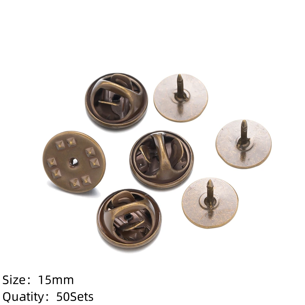 200 Pares De Cierres Mariposa Para Broches Y Pins - Base De Clip Con Tachuelas En Blanco, Dorado Y Plateado, Para DIY, Joyería, Insignias Y Manualidades