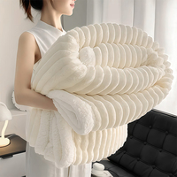 1pc Weighted Sherpa Fleece Blanket -Soft, Warm ,Throw for Bedroom, Student Dormitory, Car, Sofa, and Travel,3.5KG Large Blanket