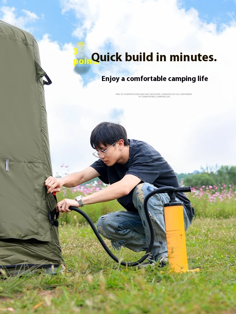 STLFOutdoor-tienda inflable automática, portátil, impermeable, tela de PVC y Oxford, cabina de Picnic para acampar al aire libre