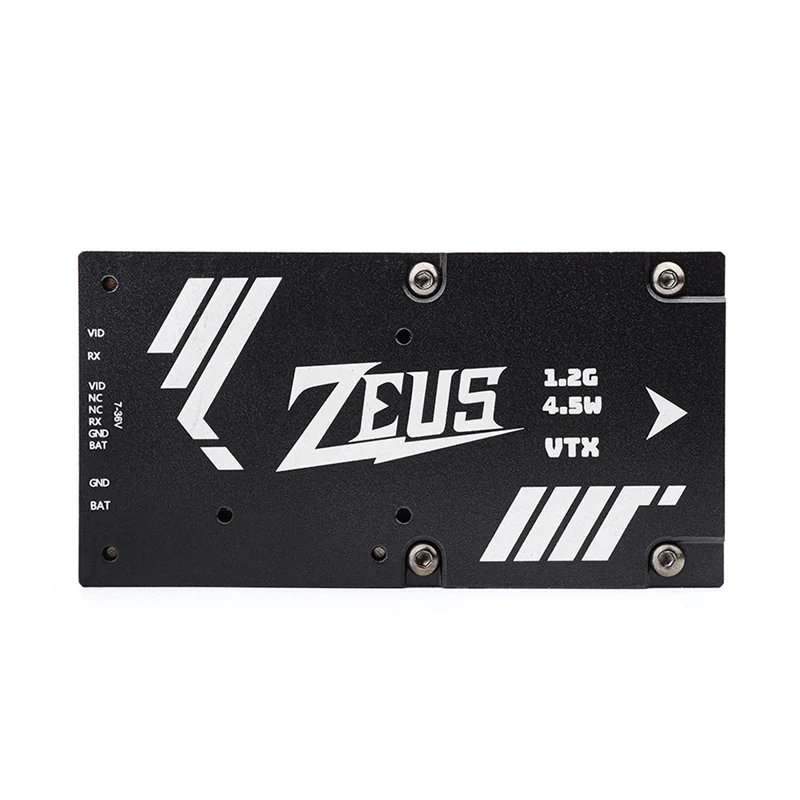 HGLRC ZEUS 1.2G 4.5W VTX 8CH FPV 비디오 송신기 25Mw/800Mw/4.5W 장거리 RC FPV Drone-BTFL용