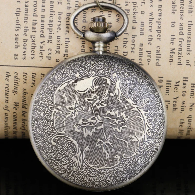 فايكنغ فالكنوت رمز هدية خمر Steampunk البرونزية ساعة الجيب قلادة قلادة للجنسين #6