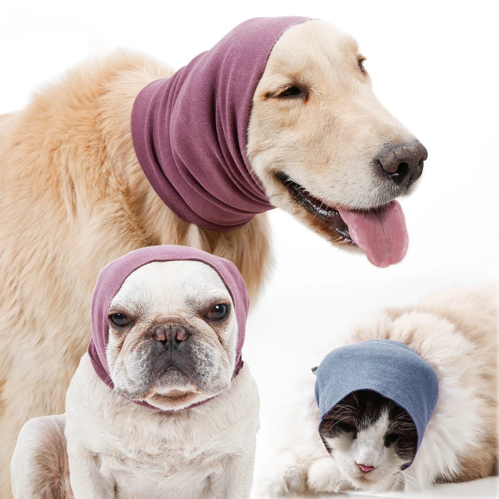 Pet Anti-shock Noise-proof Warm Grooming Earmuffs Turban Dog Ears Cover Flap Head Wrap Dogs Earmuffs Puppy Soothing Emotions