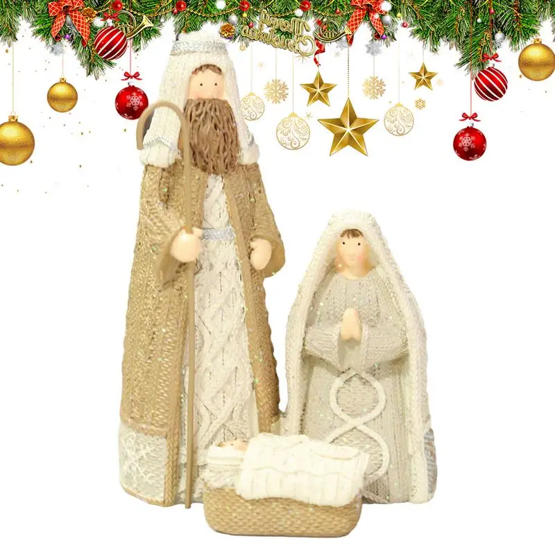 

Искусственная скульптура для рождества, статуэтка для рождества, украшение для дома, 15 см/5,91 дюйма