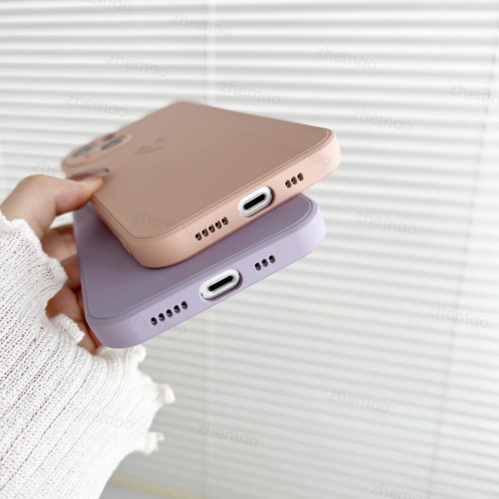 Luxus Flüssigsilikon Liebe Herz Handyhülle für Samsung Galaxy A73 A21S A72 A71 A31 A51 A33 A41 A50 A70 A13 Soft Cover – Detail 8
