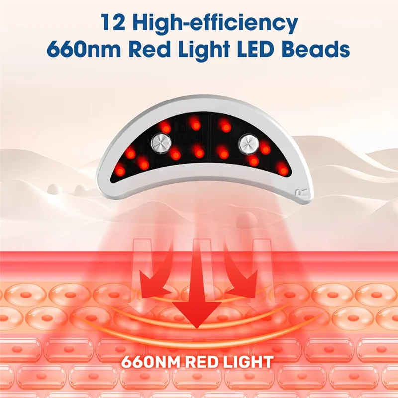 

Red Light Eye Massager Reduce Bags & Dark Circles Portable Eye Rejuvenation Pads-A54Q