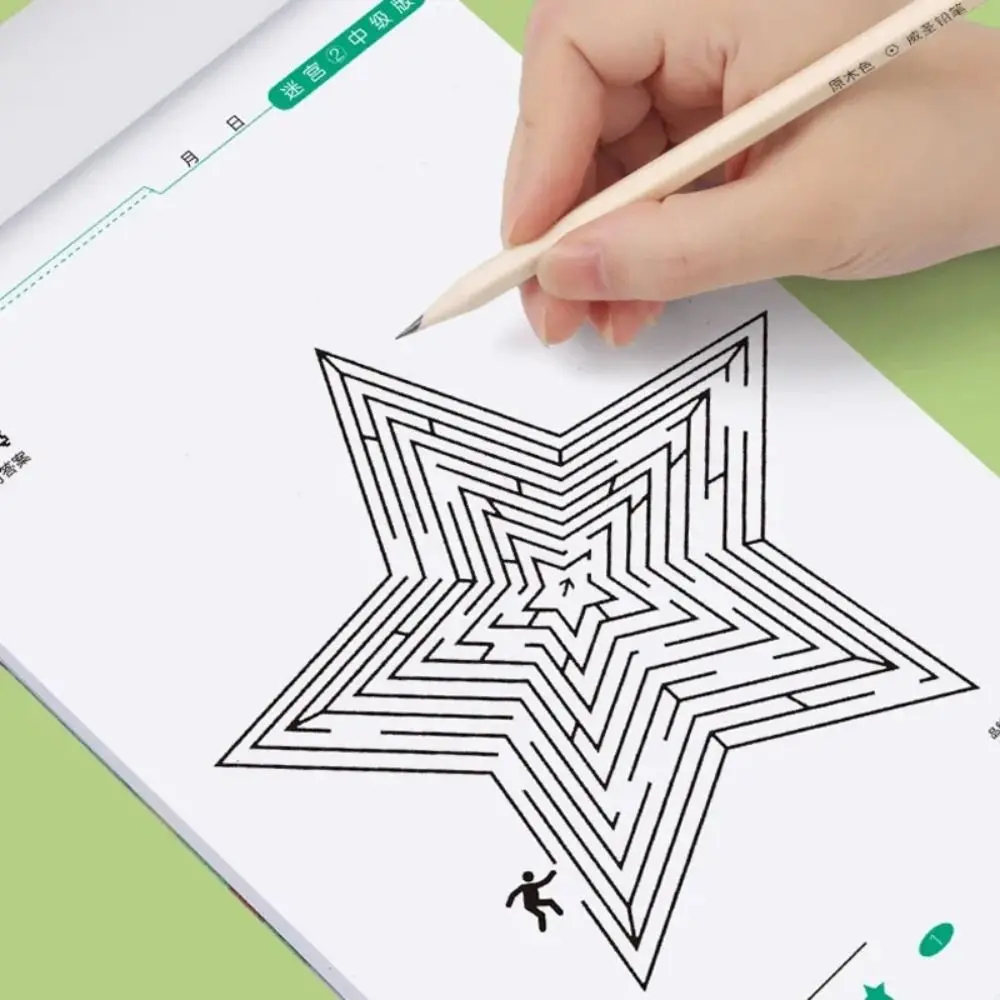 Książka labiryntowa Książka do treningu labiryntów Rozwój inteligencji Gra labiryntowa Puzzle Puzzle Wczesna edukacja Edukacyjne dla dzieci