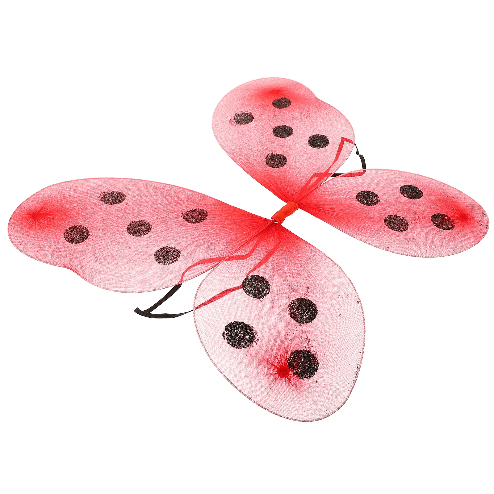 

Cosplay Ladybug Wing Prop Premium Vibrant Girls Costume Party Halloween Gift Dress Up Role Play Performance