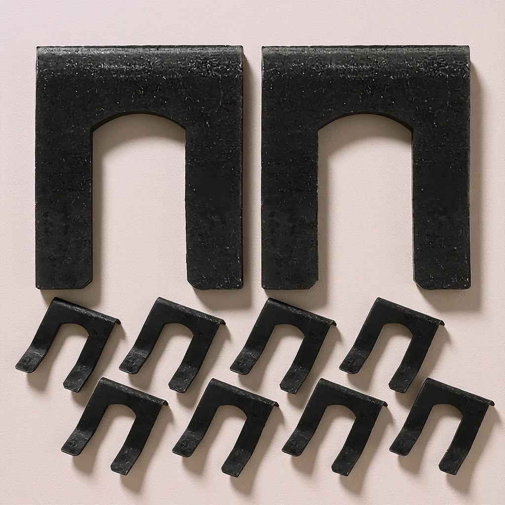 

10Pcs Auto Brake Hose Clamp Kit Strong Metal U Shape Retaining Clips for Car Brake Line Stability and Safety Vehicle Accessory