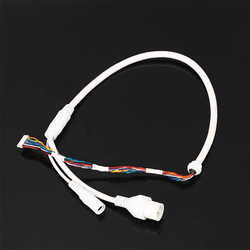 Ethernet Lan Cable PoE RJ45 Network Cable 10 Pin 10 Core For Hikvision Network Ip Camera