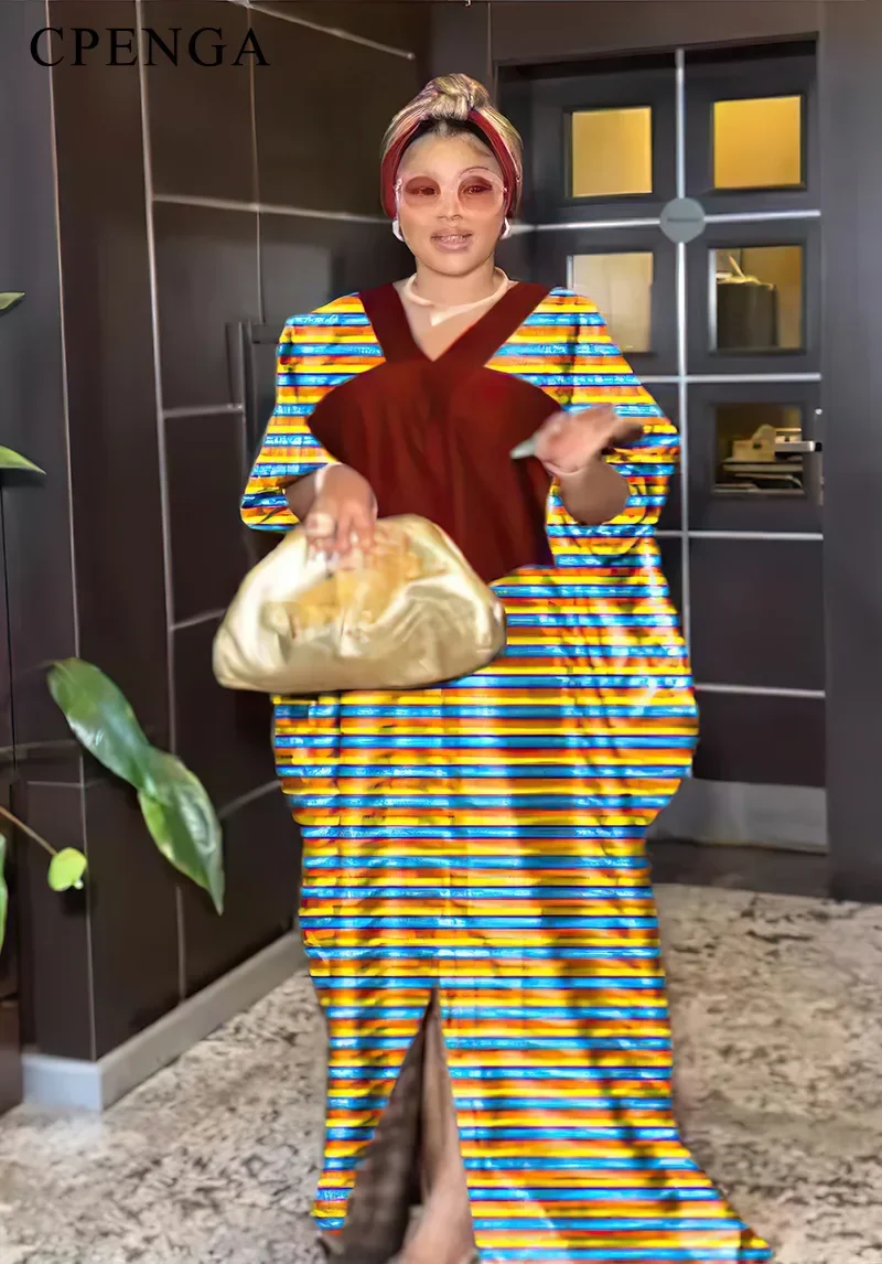 Plus Size afrykańska długa sukienka dla kobiet elegancka wieczór weselny suknia wieczorowa afryka Dashiki szata Islam Eid muzułmańskie Abaya Kaftan