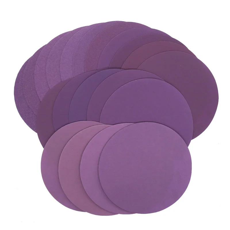 1 2 3 4 5 6 Polegada 10-50 pces disco de lixa molhado/seco 60-10000 grão sortido lixa gancho loop papel de lixa de óxido de alumínio