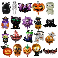 Halloween Pumpkin Ghost Balloons Halloween Decoration Spider Foil Balloon Bat Globos Halloween Party Supplies Inflatable Kid toy