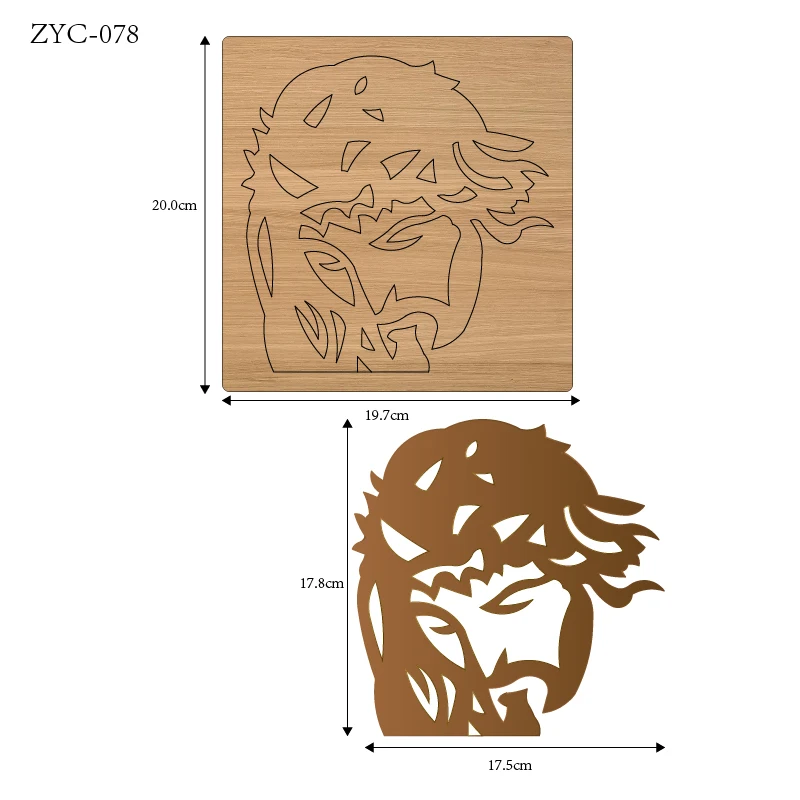 Figure Wooden Cutting Molds, Suitable for Use in Die-Cutting Machines, ZYC-078-079